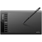 XP-PEN Star03 12" Graphics Drawing Pen Tablet Drawing Tablet Battery-free Stylus Passive Pen Signature Board with 8 Hot Keys (Black)
