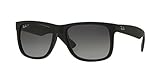 RB Justin Sunglasses (55 mm Matte Black Frame Polarized Black Lens, 55 mm Matte Black Frame Polarized Black Lens)