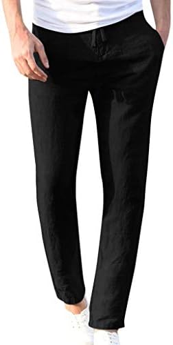 MIUCAT😸 2019 Fashion Men Casual Work Cotton Blend Pure Elastic Waist Long Pants Trousers