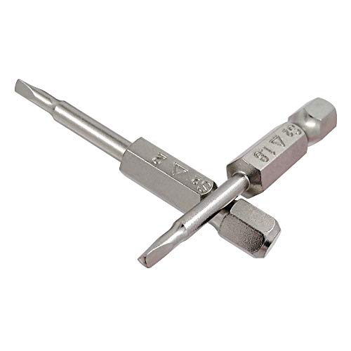 Wolfride 5pcs 1/4 Inch Hex Shank Triangle Head Screwdriver Bit Set Triangle Shaped Triangular Tip Screwdriver Bit Triangle Srill Bit 50mm Length |1.8mm, 2mm, 2.3mm, 2.7mm, 3mm