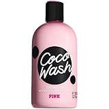 Victoria's Secret Crema hidratante de aceite de coco rosa para lavado corporal, 12 onzas