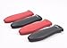 2 Pack - Kitchen Addiction Premium Large Silicone Hot Handle Holder - Hot Handle Potholder for Cast Iron or Metal Cookware - 2 Pack (Red)