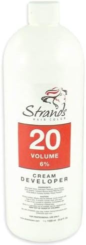 Strands Oxidizing Emulsion Cream 20 Vol 6% 33.8 Fluid ounces 1000 Milliliter
