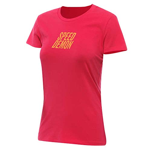 Dainese - Speed Demon Veloce T-Shirt Wmn, Freizeit-T-Shirt mit Rundhalsausschnitt, Frau, Helle Rose, XXXL