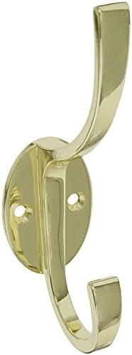 National Hardware S806-968 V8009 Modern Coat & Hat Hooks In Brass , 5-1/2"
