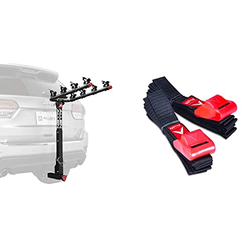 Allen Sports 8-Foot Cargo Straps - Heavy Duty 500lb Capacity For Roof Racks, Surfboards & Kayaks