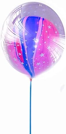 Utini 10pcs New LED Double Layer Stars Agate Balloon Wedding Ballon Happy Birthday Balloon Baby Shower Decoration Kids Part