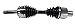 GSP NCV47096 CV Axle Shaft Assembly - Right Front (Passenger Side)