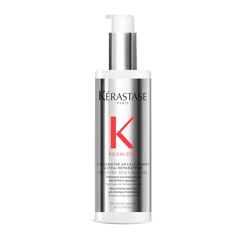 Kérastase Première, Reparierendes und kalziumreduzierendes Pre-Shampoo, Mit Zitronensäure und Glycin, Concentré Décalcifiant Ultra-Réparateur Hair Tre