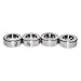 KZNANZN 5/8 Inch Bore Shaft Collar Stainless Steel Silvery Out Diameter 1.125 inches for DIY 4Pcs