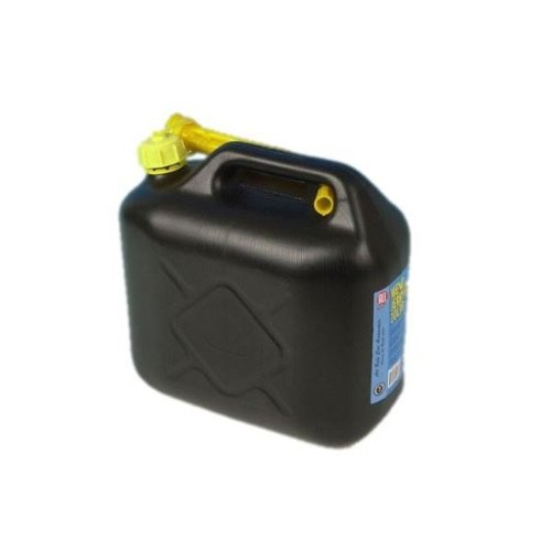 Jerry Can 10 Litre Plastic Black With Pouring Spout 2 Pack/S Buy