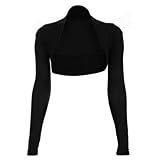 Style Womens Jersey Long Sleeved Shrug (ONE SIZE 6-12, BLACK), Online Clothing Store