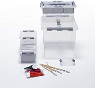 Sunware Q-Line Multi Storage Box 6 Litre Transparent Metallic colour - Image 5