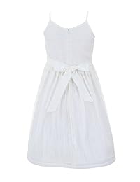 Emma Riley Camisola de las niñas Blusa vestido de rayas con Faja