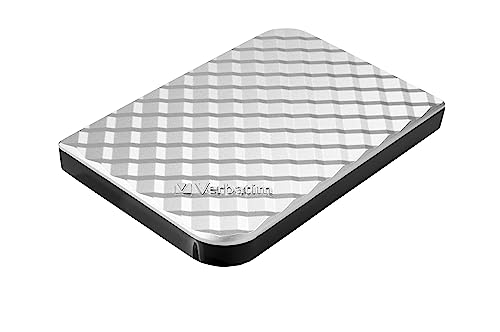 Verbatim Store 'n' Go USB 3.0 Portables Festplattenlaufwerk - 1 TB - externer Speicher mit Einer USB 3.0 „SuperSpeed“-Schnittstelle - Silber