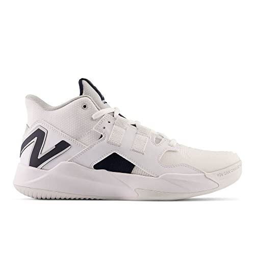 NEW BALANCE UNISEX FUELCELL COCO V1 HARD COURT TENNIS SHOE, WHITE/ECLIPSE/ARCTIC FOX, 4 US MEN