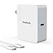 Inateck 45W USB C Wall Charger Power Delivery PD Charger with USB C Cable for MacBook 12