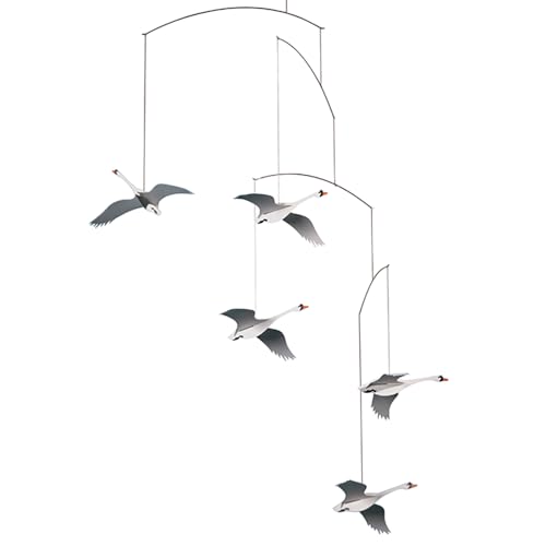 【正規輸入品】 フレンステッドモビール モビール インテリア オーナメント 北欧 動物 スカンジナビアン スワンズ FSM130002 化粧箱付き ベビー 雑貨 ギフト商品画像