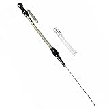 Flexible Engine Dipstick with Black Handle for Small Block Chevy SBC 1980 & Later