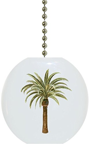 Palm Tree Ceramic Fan Pull