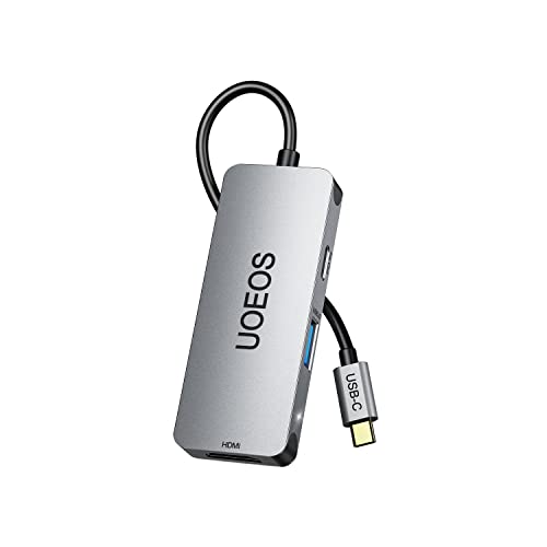 USB C to HDMI Mult-Port HUB,UOEOS Mini in USB C Adapter with