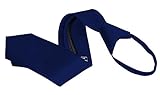 Men's Zipper Tie by Romario Manzini Neckwear Collection - Navy Blue