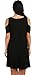 OFEEFAN Women's Off The Shoulder Summer Swing Tank Sundress Black S