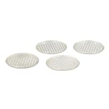 Spectrum Diversified Bubble Coasters, Set of 4, Clear