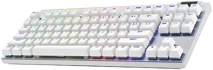 Logitech G PRO X 60% Wireless Gaming Keyboard (Tactile Optical) - White | Ultra compact TKL, for Windows PC, LIGHTSYNC RGB, dual-shot PBT keycaps, GX optical switches