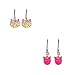 24 Pairs Multiple Hypoallergenic Earrings Set for Little Girls, Made with Stainless Steel, Kids Colorful Cute Unicorn Earrings (Color-2)