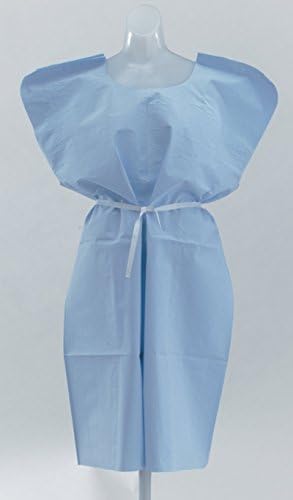 Disposable X-Ray Patient Gowns ( GOWN, PATIENT, X-RAY, T / P, BLUE, 30X42" ) 50 Each / Case