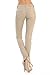 YourStyle USA Women’s Jeggings Pants – Stretch Slim Fit Skinny Fitted Long Basic Slimming Casual Bottom P9128 Khaki M