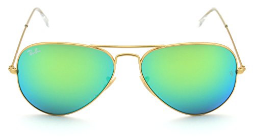 Ray-Ban RB3025 112/19 Aviator Matte Gold Frame / Green Flesh Lens 62mm