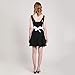 Aspire Women Waist Apron, Lace Cotton Half Apron with Two Pockets, Maid Costume