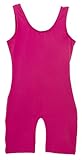 Girls Black Tank Biketard Unitard Child