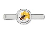 Oakmont Cufflinks Honey Bee Tie Clip Honeycomb Tie