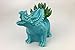 VanEnjoy Cute Cartoon Dinosaur Ceramic Succulent Planter, Water Culture Hydroponics Bonsai Cactus Flower Pot,Air Plant Vase Holder Desktop Decorative Organizer (Triceratops, Blue)