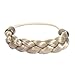Mia Braided Tonytail Braided Ponytail Holder Made of Synthetic Wig Hair w/Elastic Rubber Band for Women, Girls, Dancers, Students - Blonde 1pc