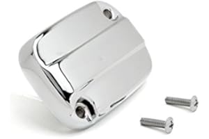 Chrome Front Brake Fluid Reservoir Cap Compatible with Harley Davidson Electra Glide/Road King (2007-2012)