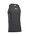 Under Armour Men's Charged Cotton Jus Sayin Too Tank, Carbon Heather/Elemental, Large