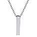 Single Cube Pendant Necklace Cremation Urn Jewelry Ashes