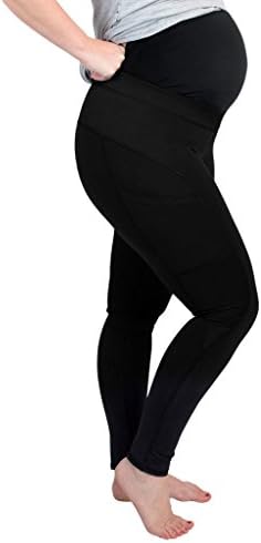 Maternity Leggings Activewear Workout Pants with Full Belly Support Compression USA Made