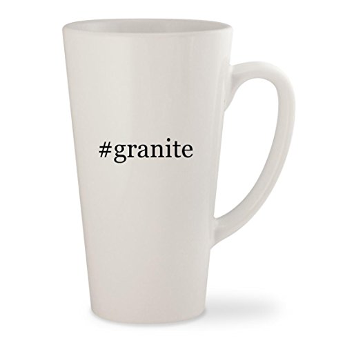 #granite - White Hashtag 17oz Ceramic Latte Mug Cup