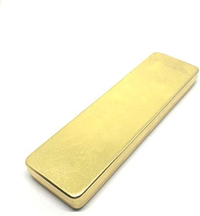 Passion junetree Brass Handcrafted Pen Pencil Case Holder Stationery Storage Box