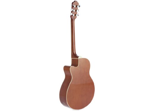 Fever Full Size Jumbo Body Steel String Acoustic-Electric Guitar Sunburst with Bag, Tuner and Strings, 5015CE-SB
