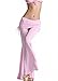 ZLTdream Women's Belly Dance Slit Pants Milk Silk