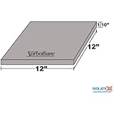 Isolate It!: Sorbothane Vibration Damping Sheet Stock 50 Duro (1/10 x 12 x 12in)