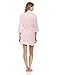 Seven Apparel 00133 Hotel Spa Collection Kimono Knit Cotton Robe, Light Pink