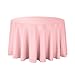 Gee Di Moda Pink Round Tablecloth - 108 Inch, Heavy Duty, Machine Washable, Wrinkle Resistant, Ideal for 48 to 72 Inch Round Tables, Perfect for Buffet, Holidays, Dinner, Wedding & Baby Showers