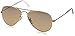 Ray-Ban 3025 Aviator Large Metal Mirrored Non-Polarized Sunglasses, Gold/Brown/Silver Mirror (001/3K), 55mm